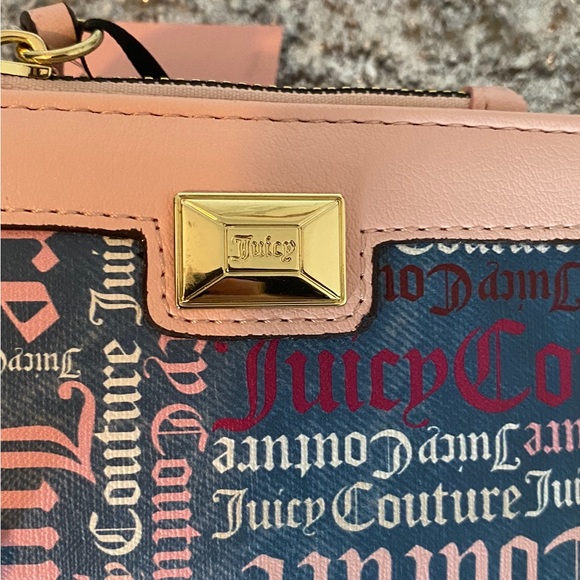 BNWT JUICY COUTURE wallet, pink, white and burgundy with gold-tone details - Picture 4 of 7
